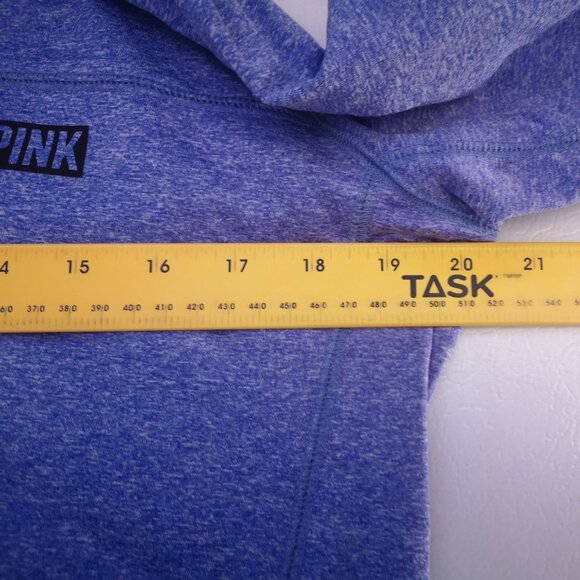 Pink Victoria's Secret Ladies Size Large Purple 1/4 Zip Fleece Lined Pullover - Picture 7 of 9